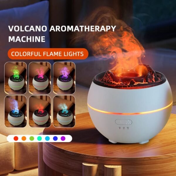 Flame Aroma Diffuser & Desk Humidifier for Home