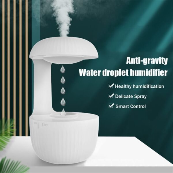 Anti-Gravity Cool Mist Humidifier with Levitating Water Drops