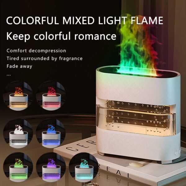 2024 Rain Cloud & Flame Aroma Diffuser Humidifier